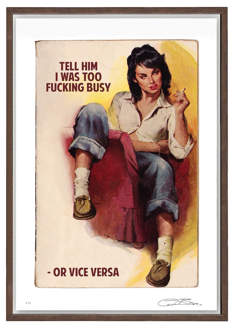 The Connor Brothers (British, born 1968) Vice Versa Hand-coloured pigment print with varnish in ...: The Connor Brothers (British, born 1968) Vice Versa Hand-coloured pigment print with varnish in colours, 2020, signed, dated and numbered 1/3, the full sheet, framed Sheet 750 x 500mm (29 1/2 x 19 5/8