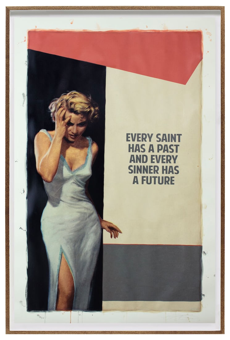 The Connor Brothers (British, born 1968) Every Saint Has A Past (Unique) Unique hand-coloured pi...: The Connor Brothers (British, born 1968) Every Saint Has A Past (Unique) Unique hand-coloured pigment print with acrylic and oil stick in colours, 2023, signed and dated in pencil, published by John