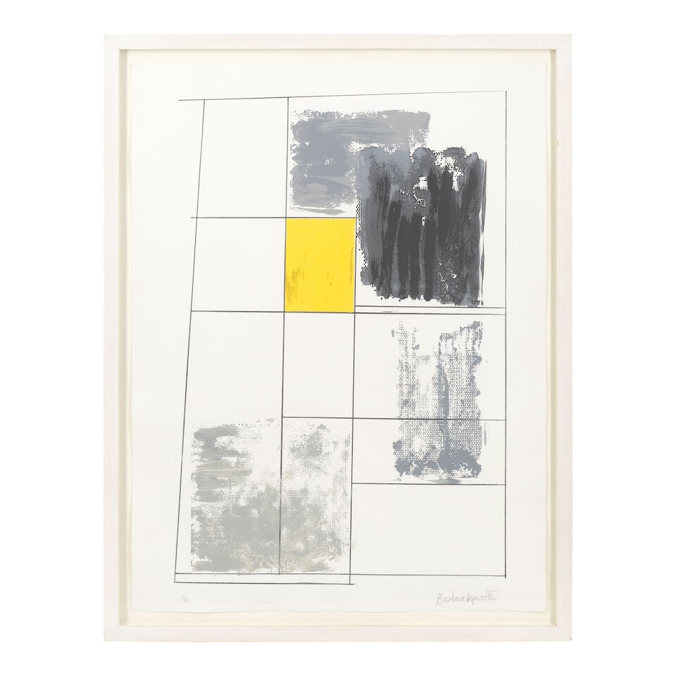 Dame Barbara Hepworth (British, 1903-1975) Assembly Square Forms Screenprint in colours, 1969, o... - 2