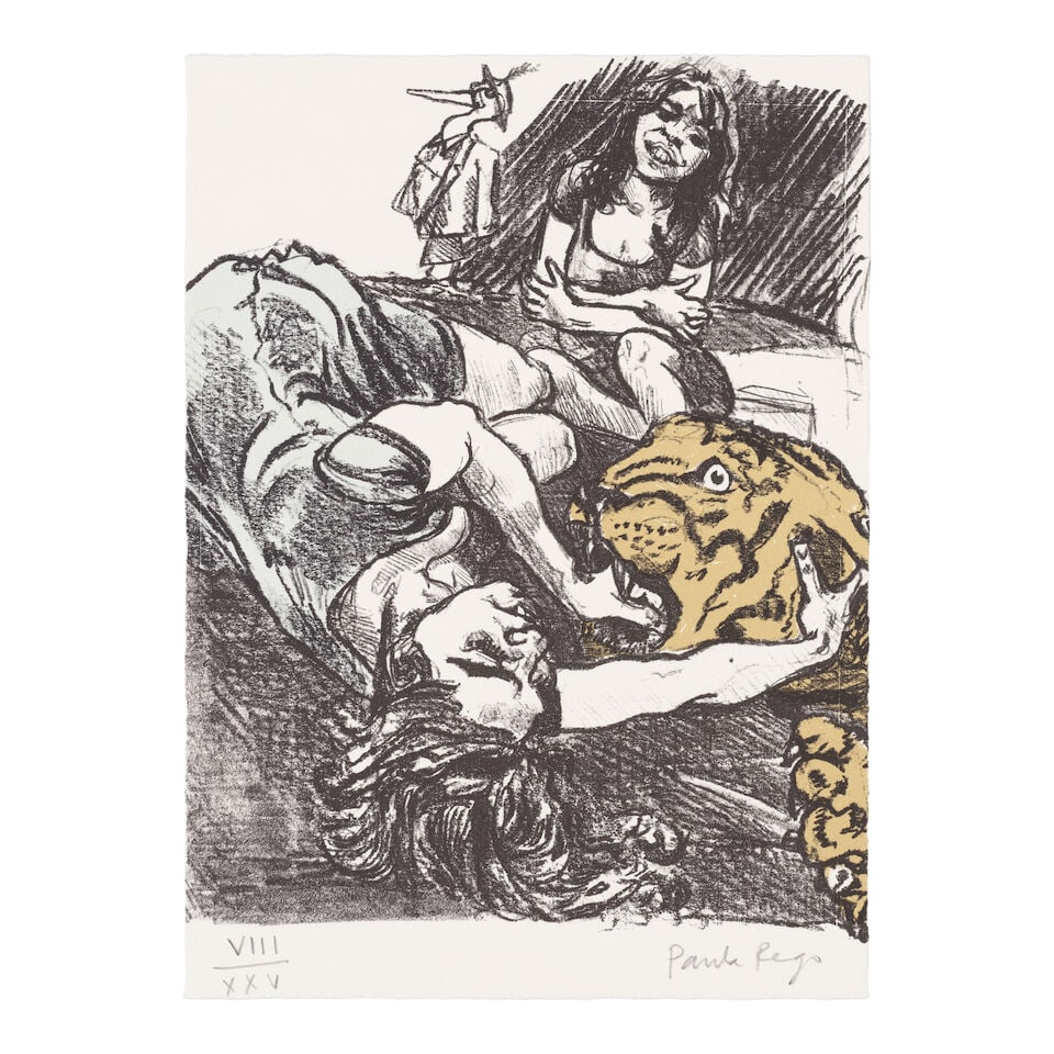 Dame Paula Rego R.A. (British, 1935-2022) Après la fête I and II Two lithographs in co... - 3