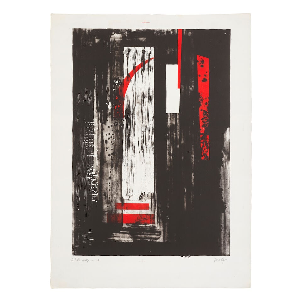 John Piper C.H. (British, 1903-1992) Malmesbury, Wiltshire: The South Porch; Leckhampstead, Berk... - 3