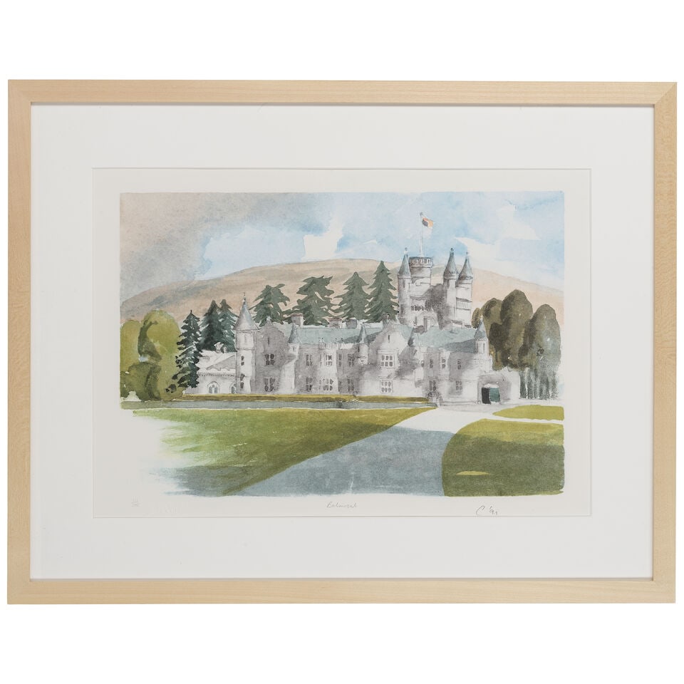 HM King Charles III (British, born 1948) Balmoral Lithograph in colours, 1991, on wove paper, si... - 3