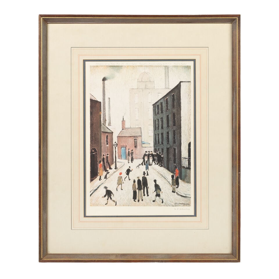 Laurence Stephen Lowry R.A. (British, 1887-1976) Industrial Scene Offset lithograph in colours, ... - 2