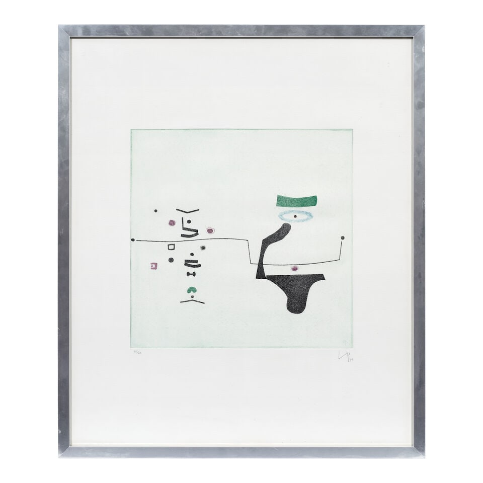 Victor Pasmore R.A. (British, 1908-1998) The Plough and the Stars Etching in colours, 1974, on w... - 2