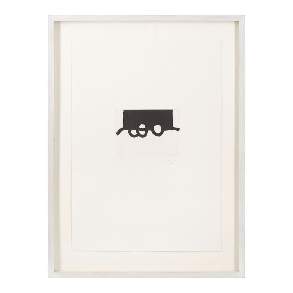 Eduardo Chillida (Spanish, 1924-2002) Bikaina IV Etching and aquatint, 1987, on BFK Rives wove p... - 2