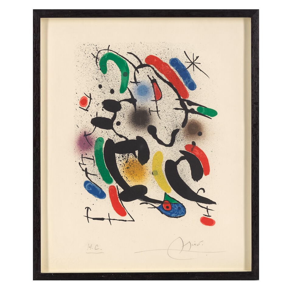 Joan Miró (Spanish, 1893-1983) Plate Eight, from Miró Lithographs I Lithograph in colo... - 3