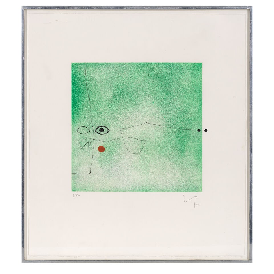 Victor Pasmore R.A. (British, 1908-1998) Images on the Wall Print C Etching and aquatint in colo... - 3