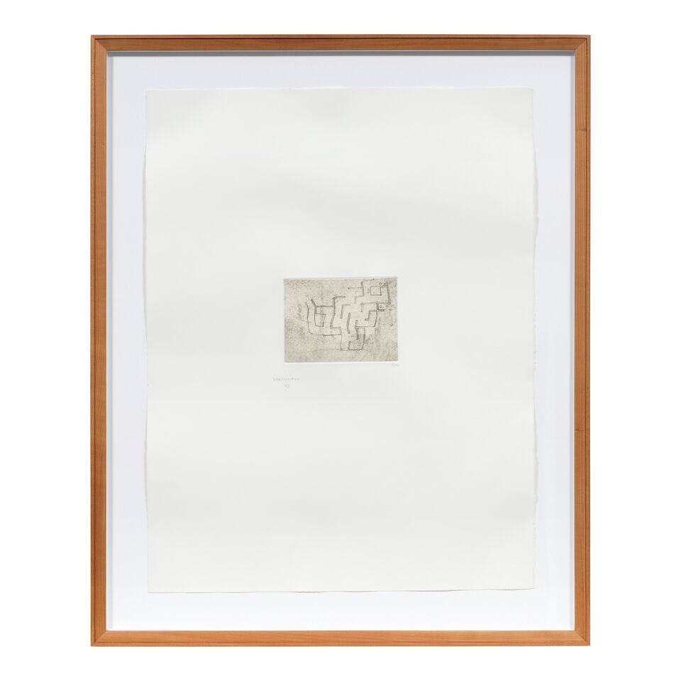 Eduardo Chillida (Spanish, 1924-2002) Enda II Drypoint, 1976, on wove paper, signed and numbered... - 2