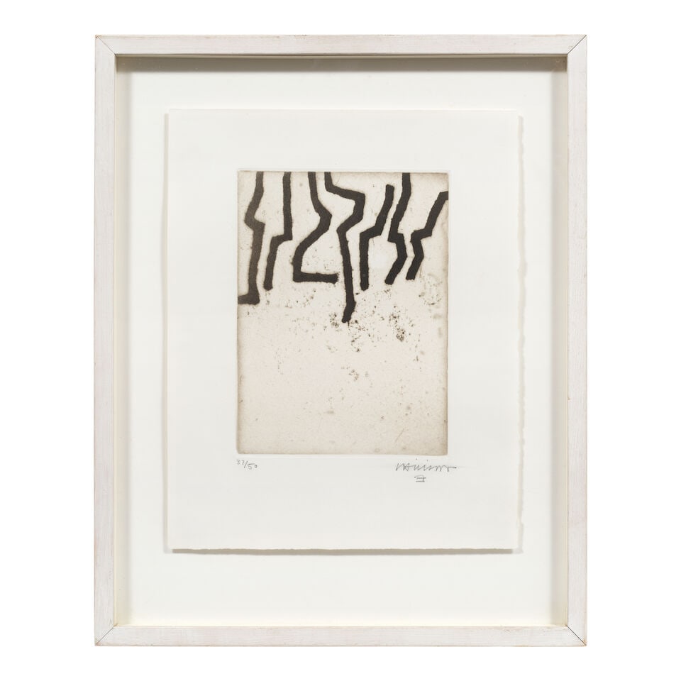 Eduardo Chillida (Spanish, 1924-2002) Aldati Etching with aquatint, 1967, on Arches wove paper, ... - 2