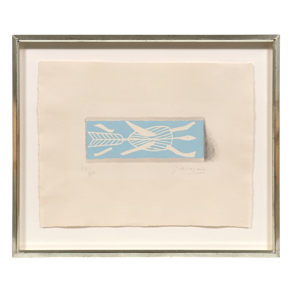 Georges Braque (French, 1882-1963) Thalassa II Etching in colours, 1959, on Auvergne wove paper,... - 2