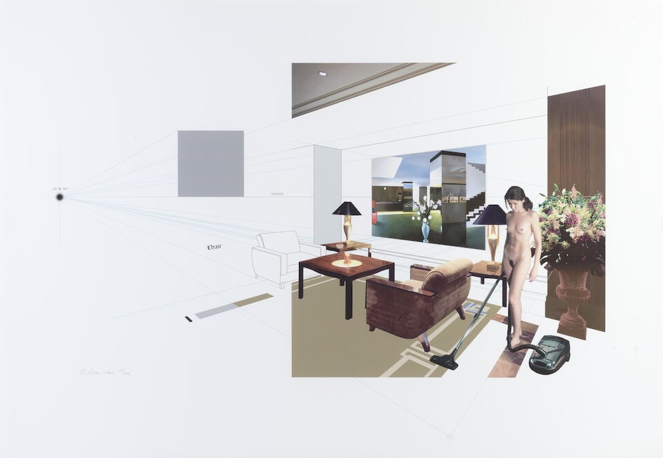 Richard Hamilton (British, 1922-2011) Chiara and Chair Inkjet print in colours, 2004, on wove pa... - 2
