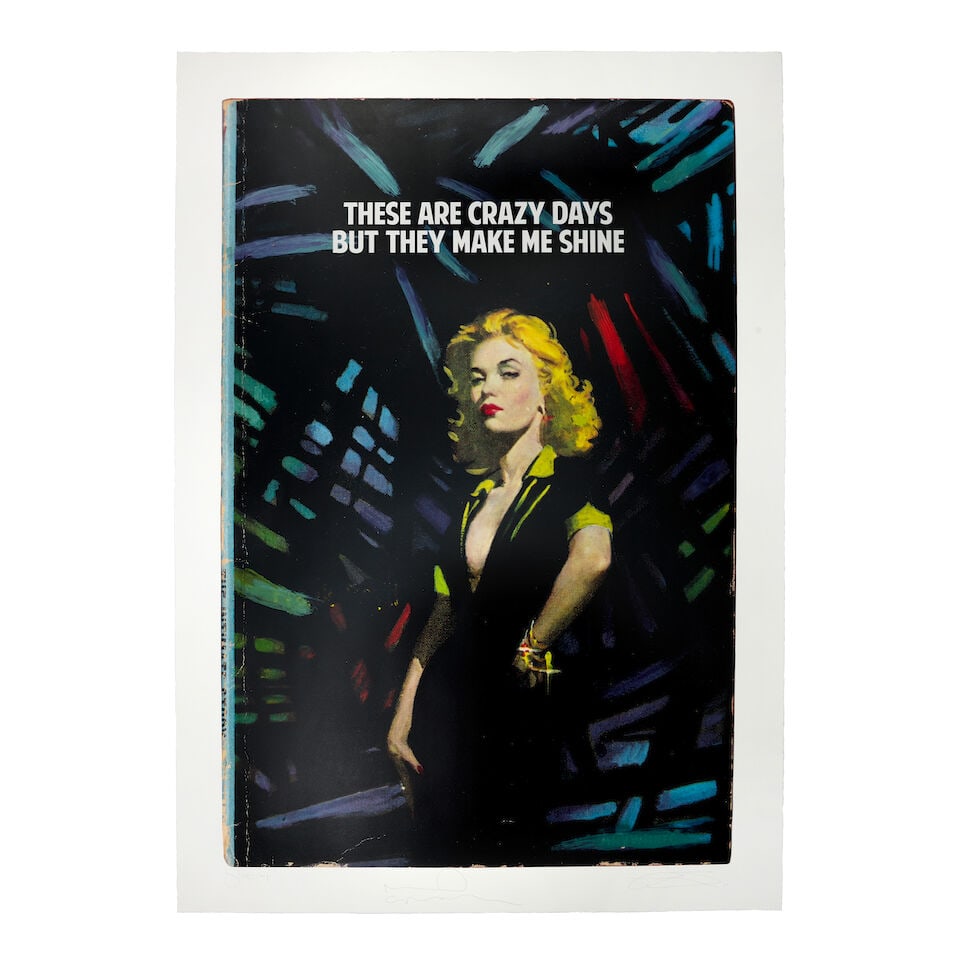 The Connor Brothers & Noel Gallagher (British, born 1968 & 1967) These are Crazy Days Giclé...: The Connor Brothers & Noel Gallagher (British, born 1968 & 1967) These are Crazy Days Giclée print in colours with screenprint, 2021, on archival wove paper, signed by the artists and Noel Gallag