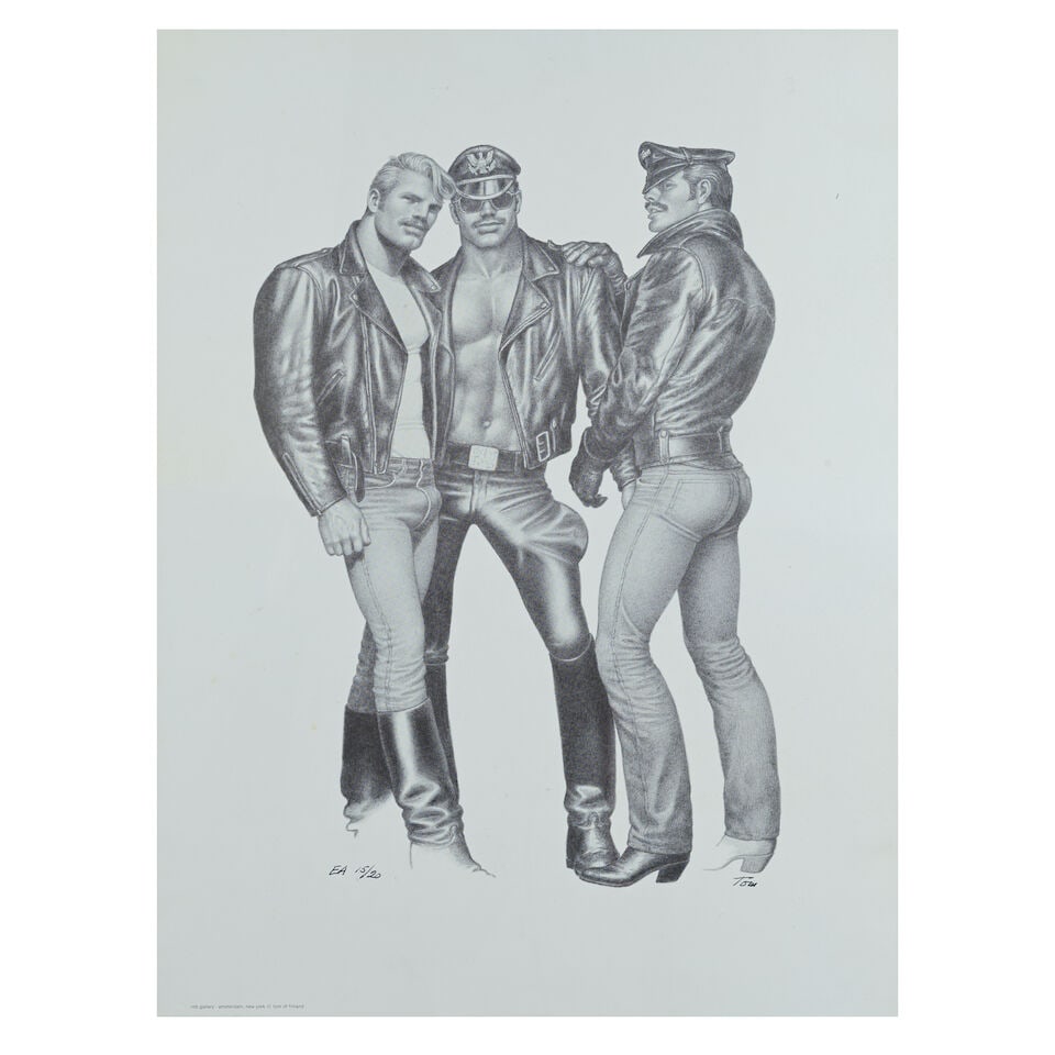Tom of Finland (Finnish, 1920-1991) Leather Brotherhood; One Way Two photomechanical prints, 198... - 2