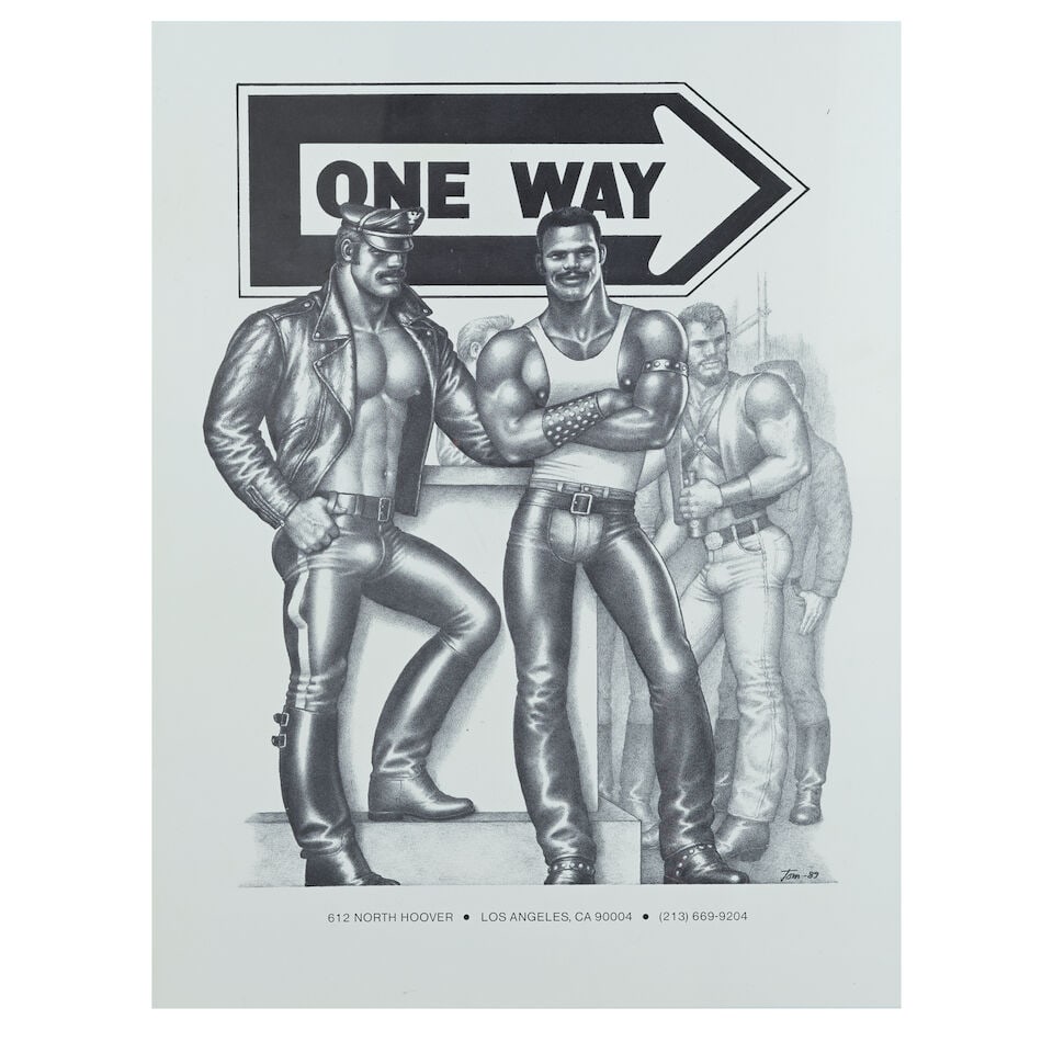 Tom of Finland (Finnish, 1920-1991) Leather Brotherhood; One Way Two photomechanical prints, 198... - 3