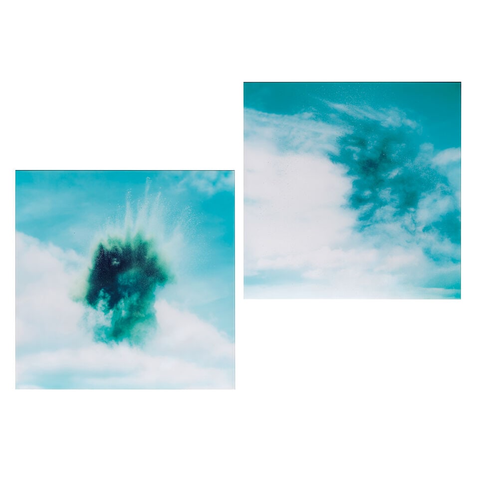 Rob & Nick Carter (British, born 1968 & 1969) Ultramarine Medium and Phthalocyanine Green Yellow...: Rob & Nick Carter (British, born 1968 & 1969) Ultramarine Medium and Phthalocyanine Green Yellow, from Paint Pigment Photographs Cibachrome prints, 2012, Diasec-mounted, Phthalocyanine Green Yellow si