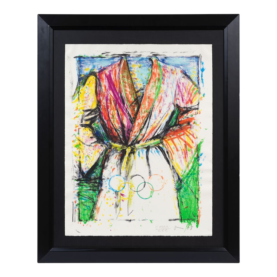Jim Dine (American, born 1935) Olympic robe Lithograph in colours, 1988, on wove paper, signed, ... - 2