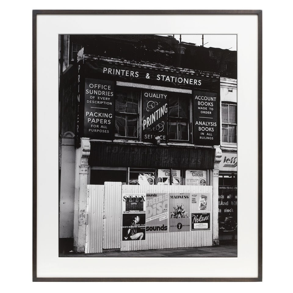 David Bailey (British, born 1938) MWP, Printing Works, Euston Rd, 1981, printed later Archival i... - 2