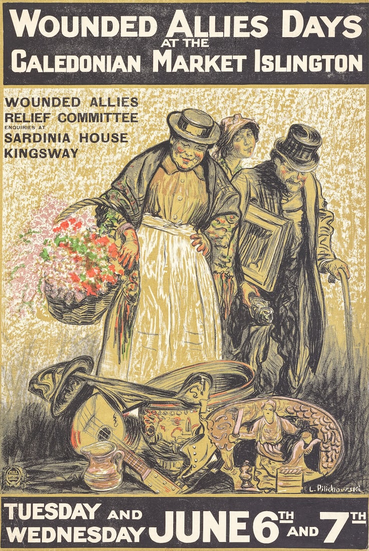 LEOPOLD PILICKOWSKI (1869-1933) WOUNDED ALLIES DAYS at the CALEDONIAN MARKET (1 of 1)