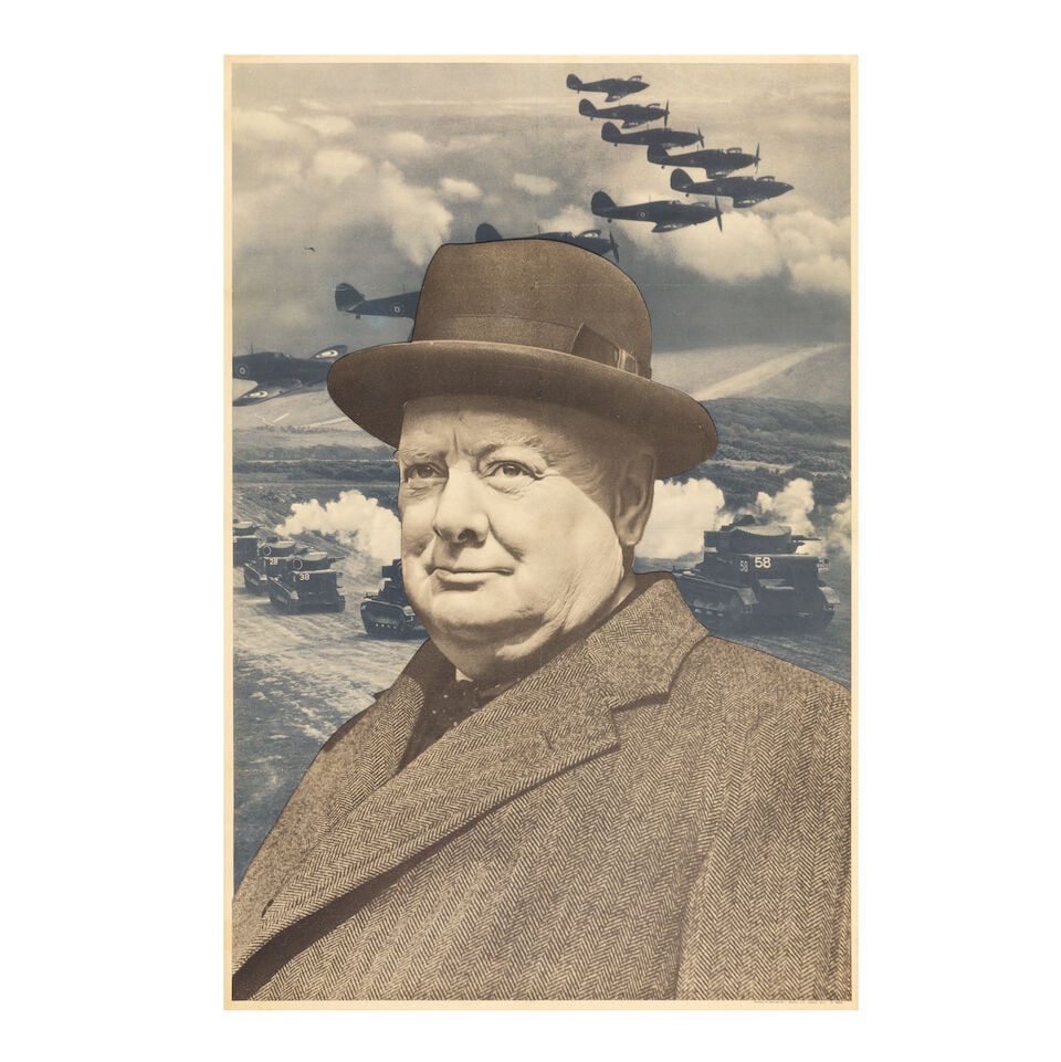 ANONYMOUS LET US GO FORWARD TOGETHER: ANONYMOUS LET US GO FORWARD TOGETHER photographic poster, 1940, before letters, printed by J.Weiner Ltd. London, backed on linen 29½ x 19½ ins. (75 x 52cm.) For further information on this