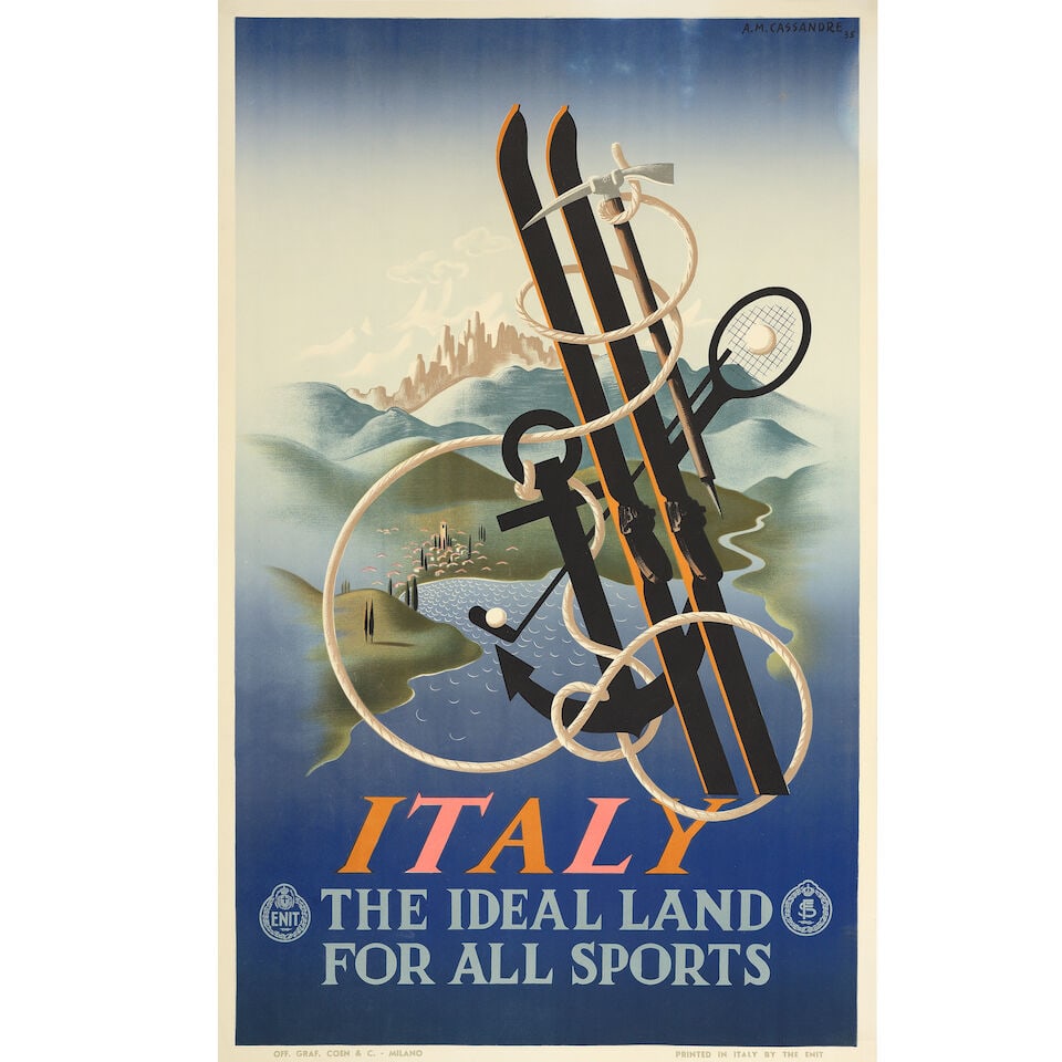 A. M. CASSANDRE (Adolphe Mouron, 1901-1968) ITALY (1 of 1)