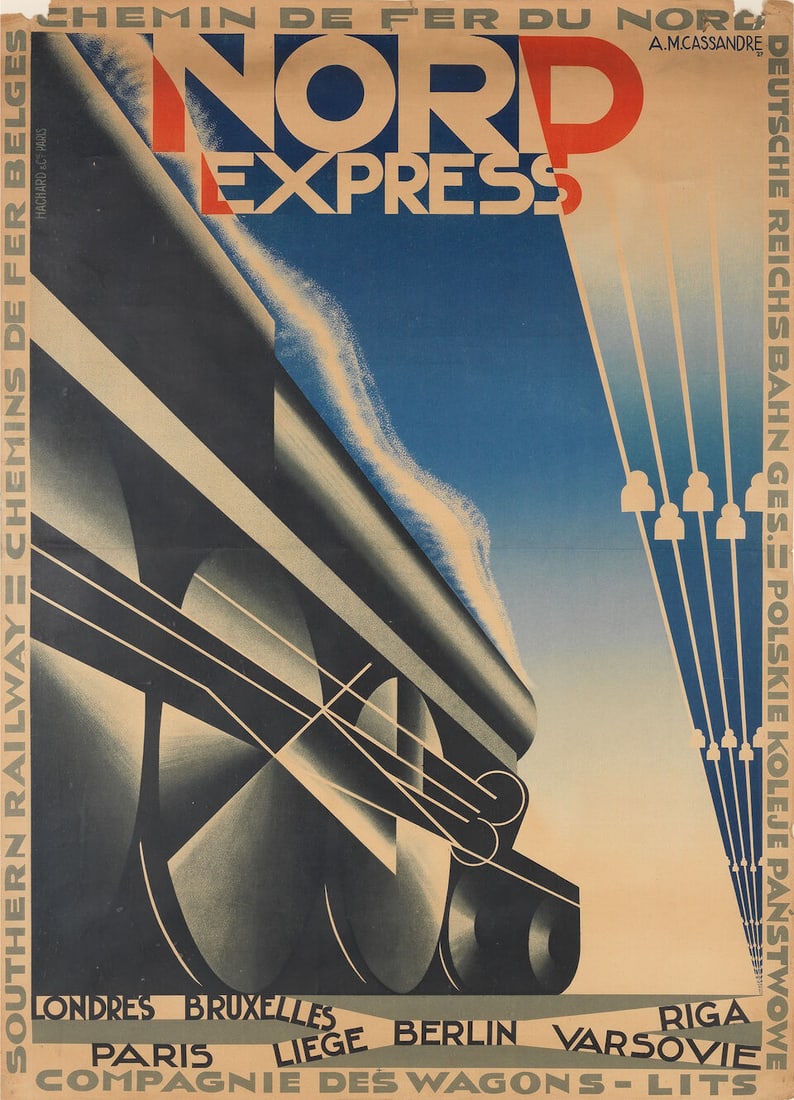 ADOLPHE MOURON CASSANDRE (1901-1968) NORD EXPRESS - 2