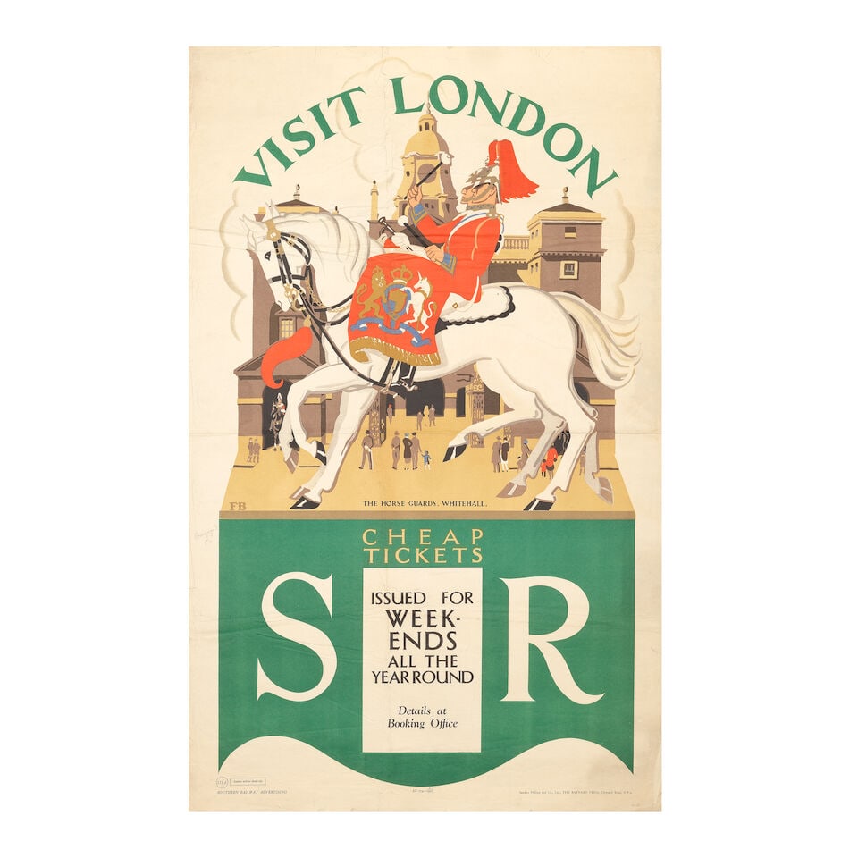 FREDA BEARD VISIT LONDON, Southern Railway. The Horse Guards, Whitehall (1 of 1)