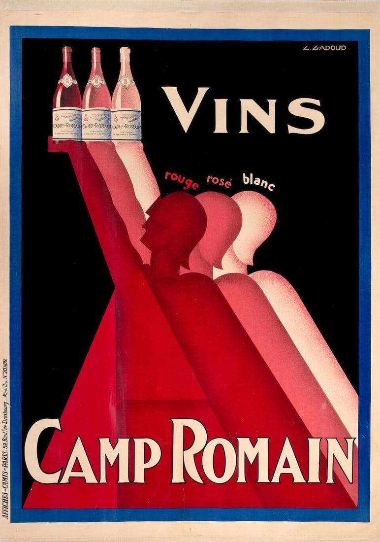 CLAUDE GADOUD (1905-1991) VINS CAMP ROMAIN (1 of 1)