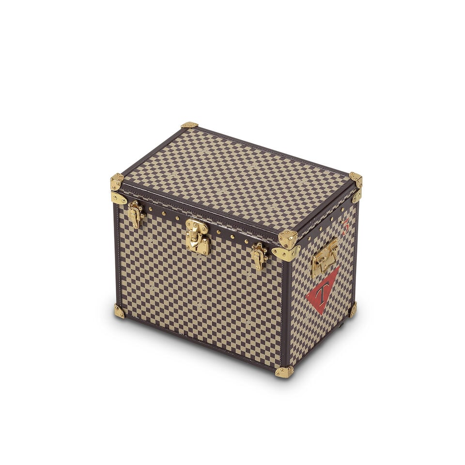 Louis Vuitton: a Damier Mini Malle Chapeaux 1895 Paperweight 2012 (includes booklet and box) (1 of 2)
