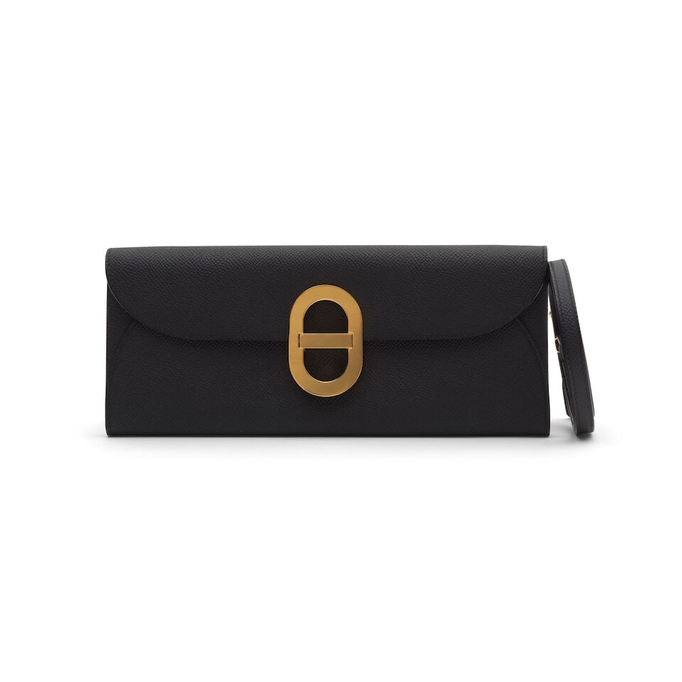 Hermès: a Black Epsom Leather Maillon To Go Wallet 2025 (includes felt protector, dust bag ... (1 of 2)