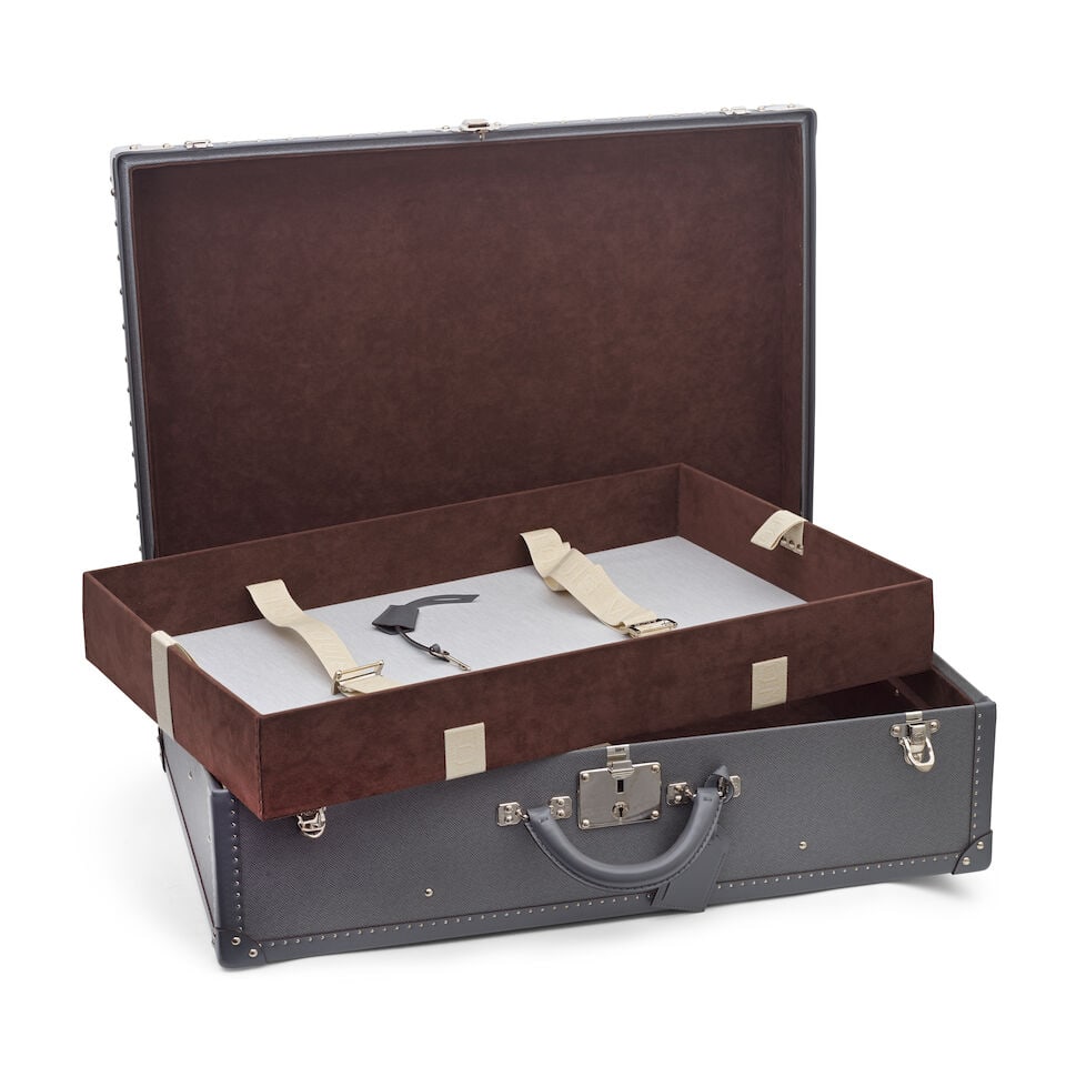 Louis Vuitton: a Graphite Taiga Leather Alzer 70 Limited Edition 2013 (includes key, cloche and ... - 2