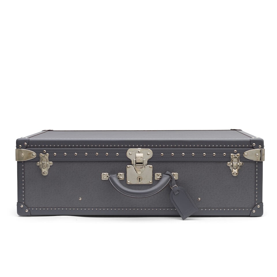 Louis Vuitton: a Graphite Taiga Leather Alzer 70 Limited Edition 2013 (includes key, cloche and ... - 3