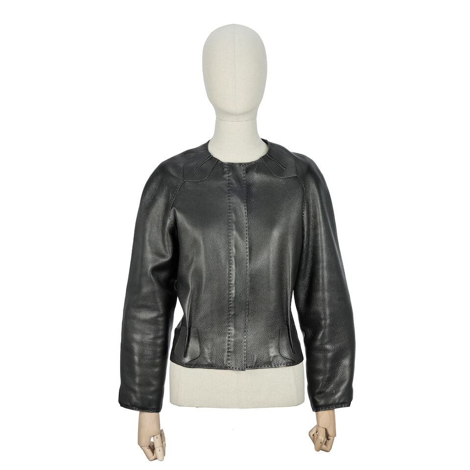 Hermès: a Black Deerskin Jacket Autumn/Winter 2005 (1 of 2)