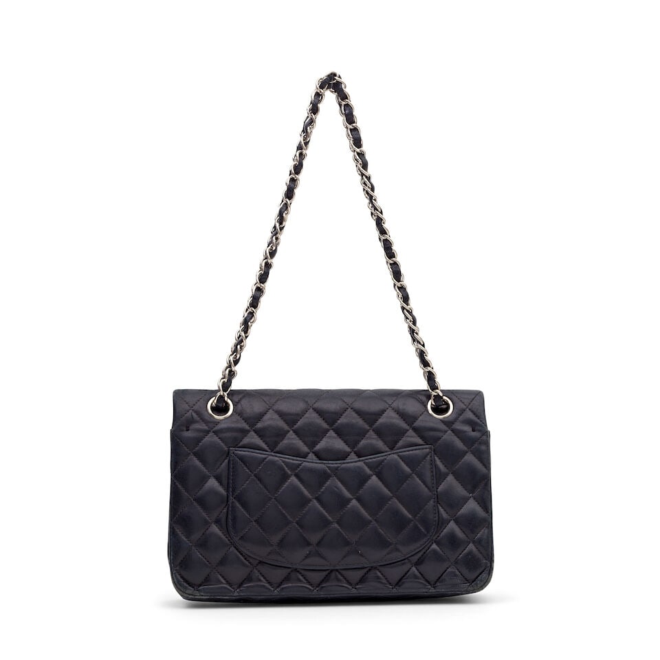 Chanel: a Black Lambskin Medium Classic Flap Bag 2004-05 (includes serial sticker and dust bag) - 2