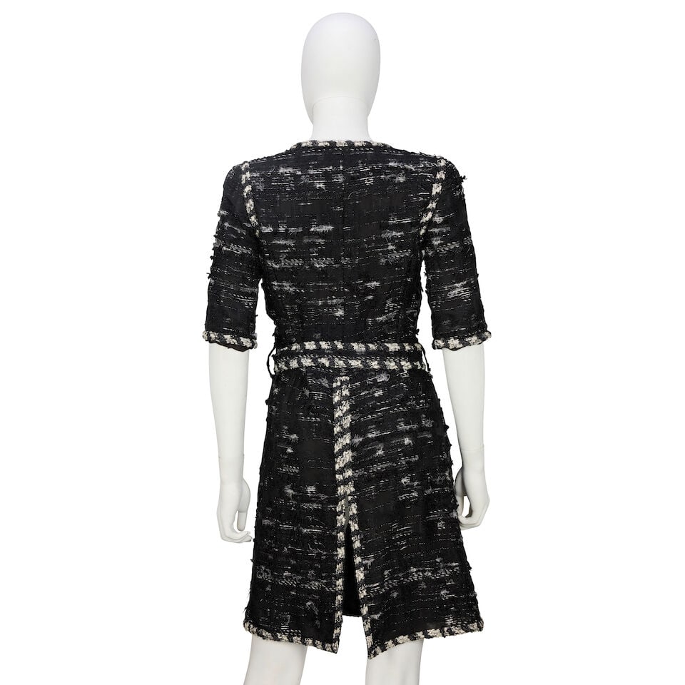 Chanel: a Black and White Tweed Short-Sleeved Coat Autumn 2006, Runway Look 1 - 2