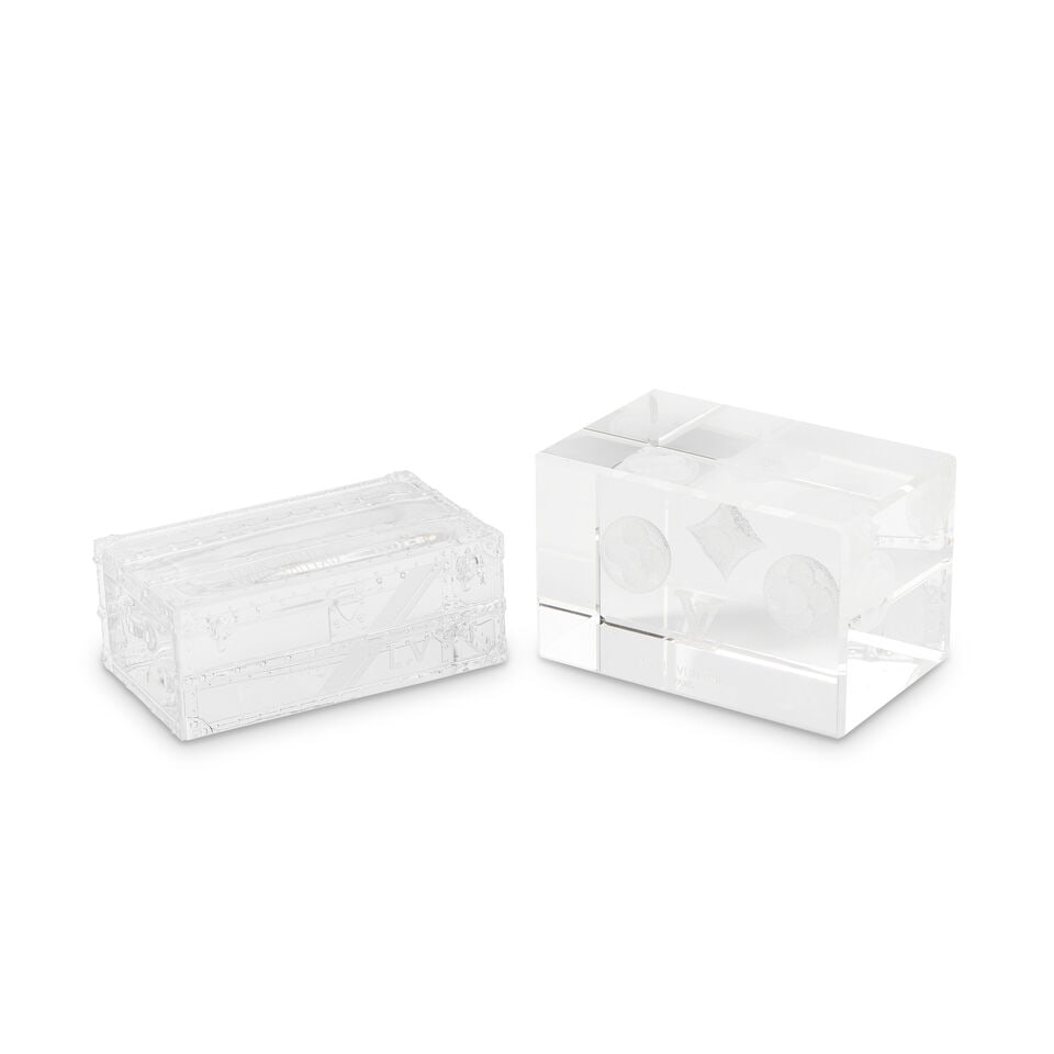 Louis Vuitton: Two Glass Paperweights (Includes boxes) (1 of 1)