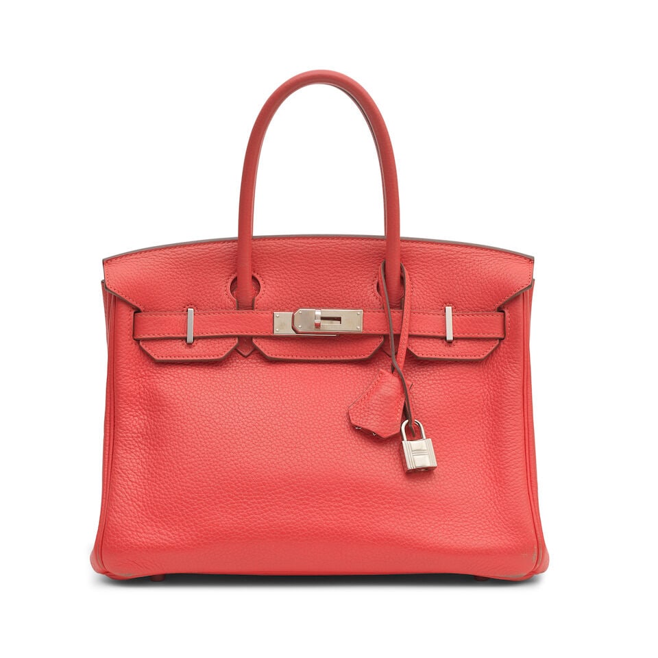 Hermès: a Rose Jaipur Clemence Leather Birkin 30 2012 (includes padlock, keys, cloche, felt... (1 of 2)