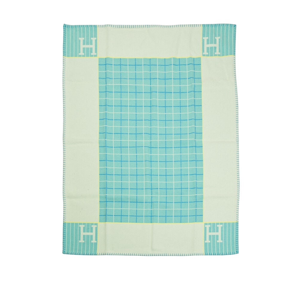 Hermès: a Bleuet Avalon Passe-passe Baby Blanket (includes box) (1 of 1)