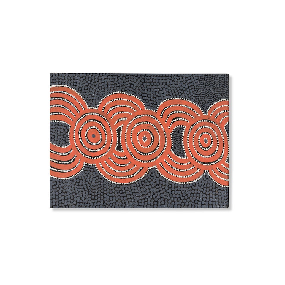 Mick Namarari Tjapaltjarri (c. 1926-1998) Dingo Dreaming, 1981 (1 of 2)