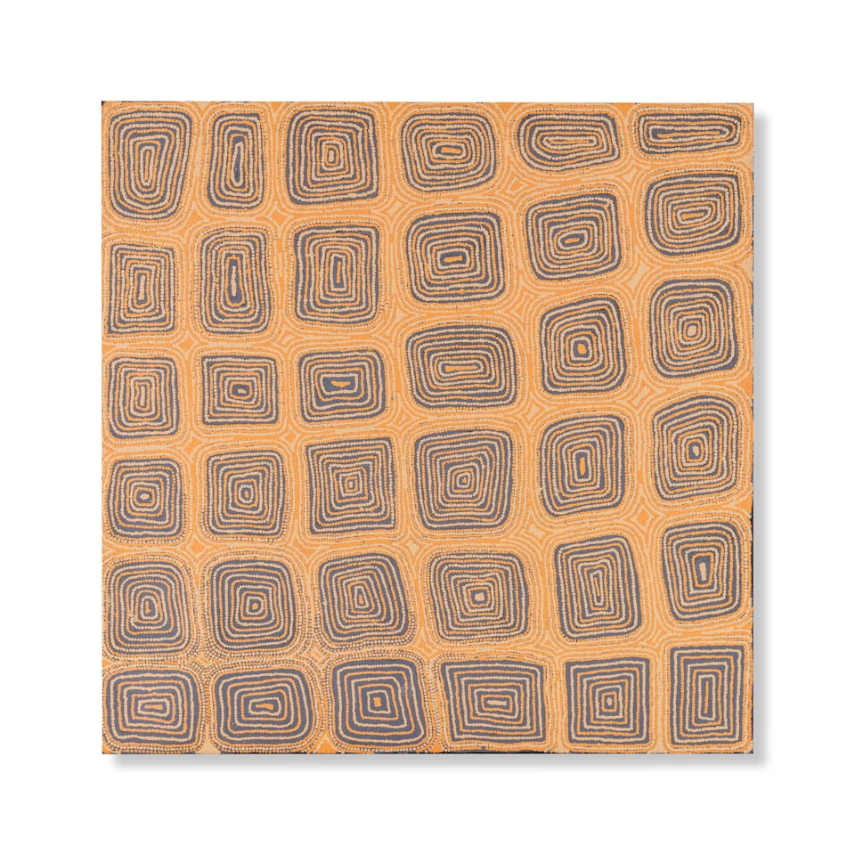 George Tjampu Tjapaltjarri(Aboriginal Australian, circa 1935-2005) Rockhole and Water Site of Pa... (1 of 2)