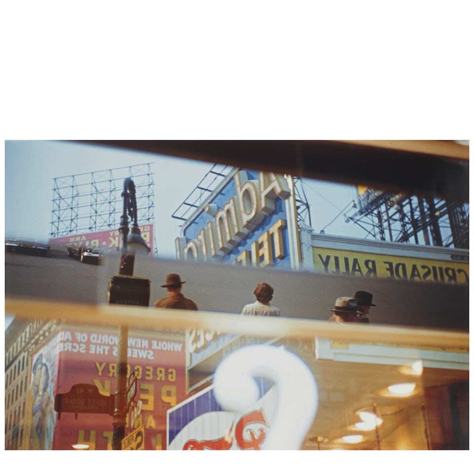 Ernst Haas (1921-1986); Times Square Reflection; (1 of 2)