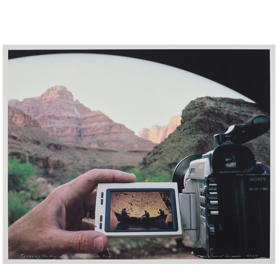 Mark Klett (born 1952); 'Reviewing the day: floating the Colorado River, 11th day, Grand Canyon'; - 2