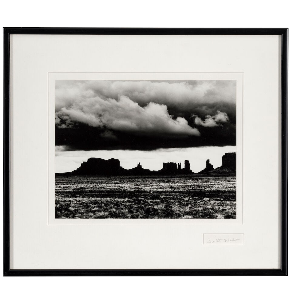 Brett Weston (1911-1993); Untitled (Monument Valley, Storm Clouds); - 2
