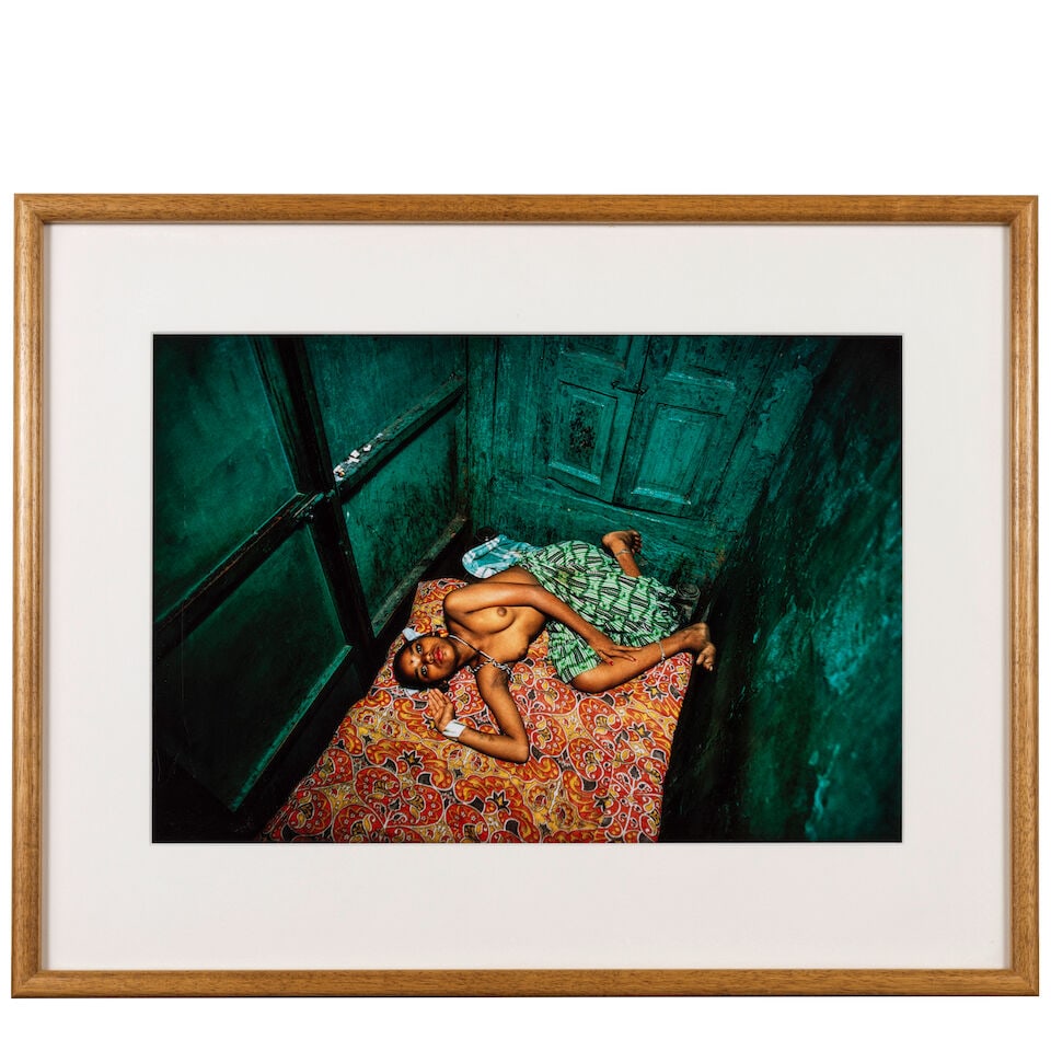 Mary Ellen Mark (1940-2015); Twelve-year-old Lata Lying in Bed, Falkland Road, Bombay, India; - 2