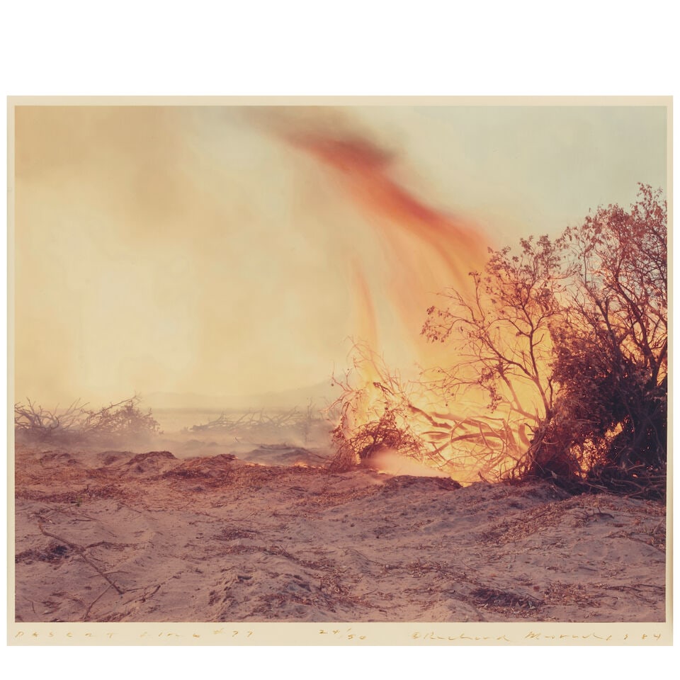 Richard Misrach (born 1949); 'Desert Fire #77'; - 2