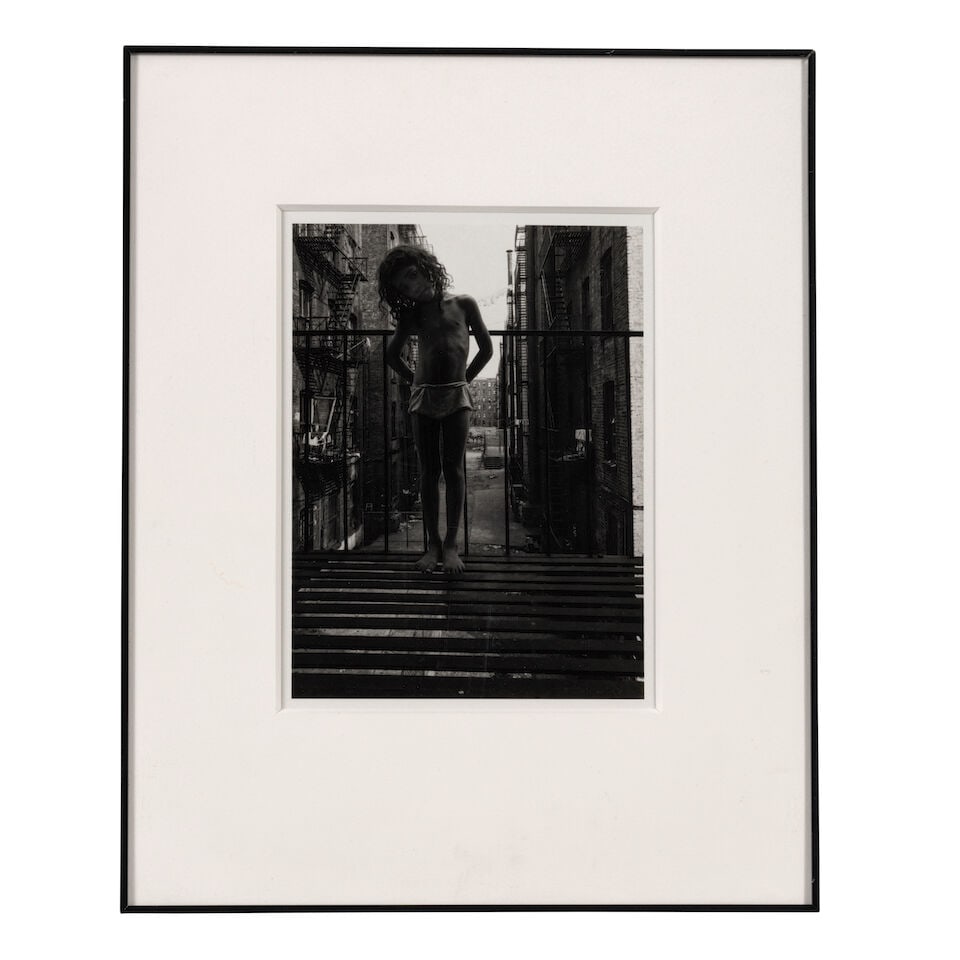 Bruce Davidson (born 1933); Child Standing on Fire Escape (from 'East 100th Street'); - 4