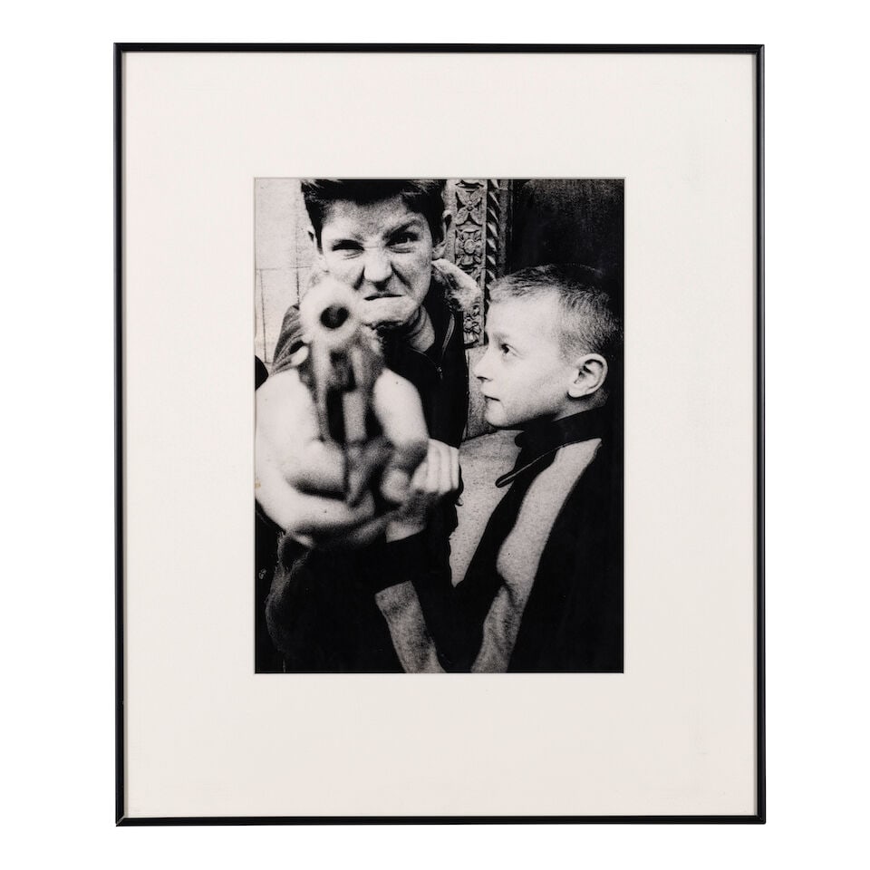 William Klein (1926-2022); 'Gun 1, 103rd & Broadway, New York'; - 2