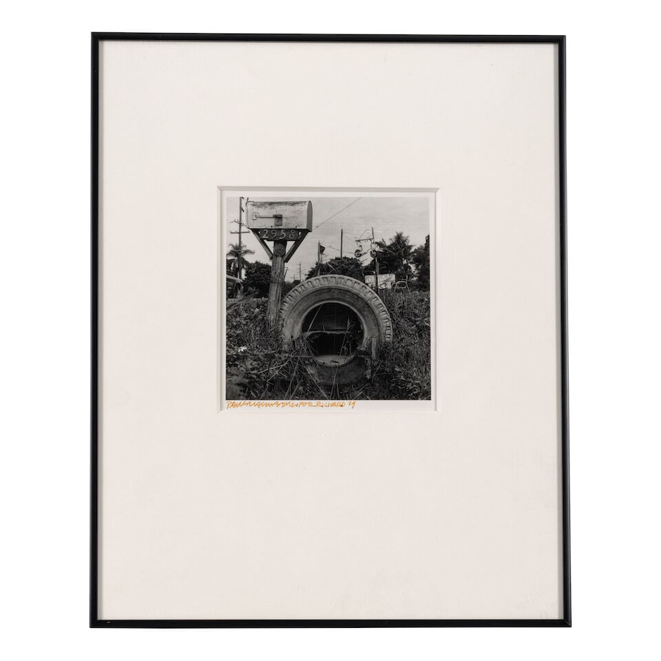 Robert Rauschenberg (1925-2008); Mailbox and Tire; - 2