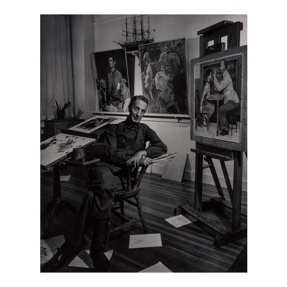 Yousuf Karsh (1908-2002); Norman Rockwell; (1 of 3)