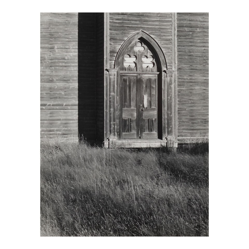 Minor White (1908-1976); Church Door (Vicinity of Chéticamp, Cape Breton Island, Nova Scotia); (1 of 1)