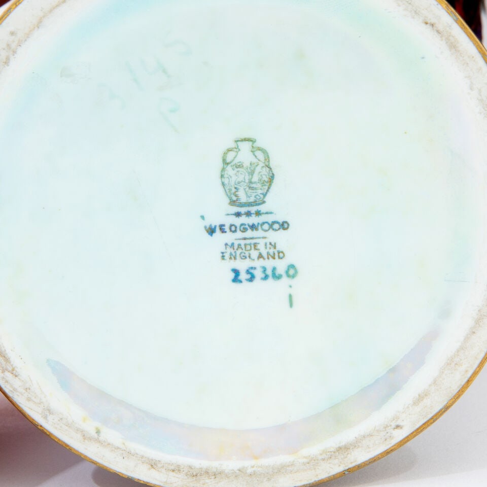 A pair of Wedgwood fairyland lustre vases of 'Imps on a Bridge' pattern designed by Daisey Makei... - 2